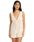 Steller Time Knit Romper - White Cap