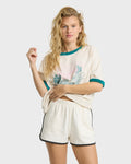 Spring Break Fleece Shorts - Salt Crystal