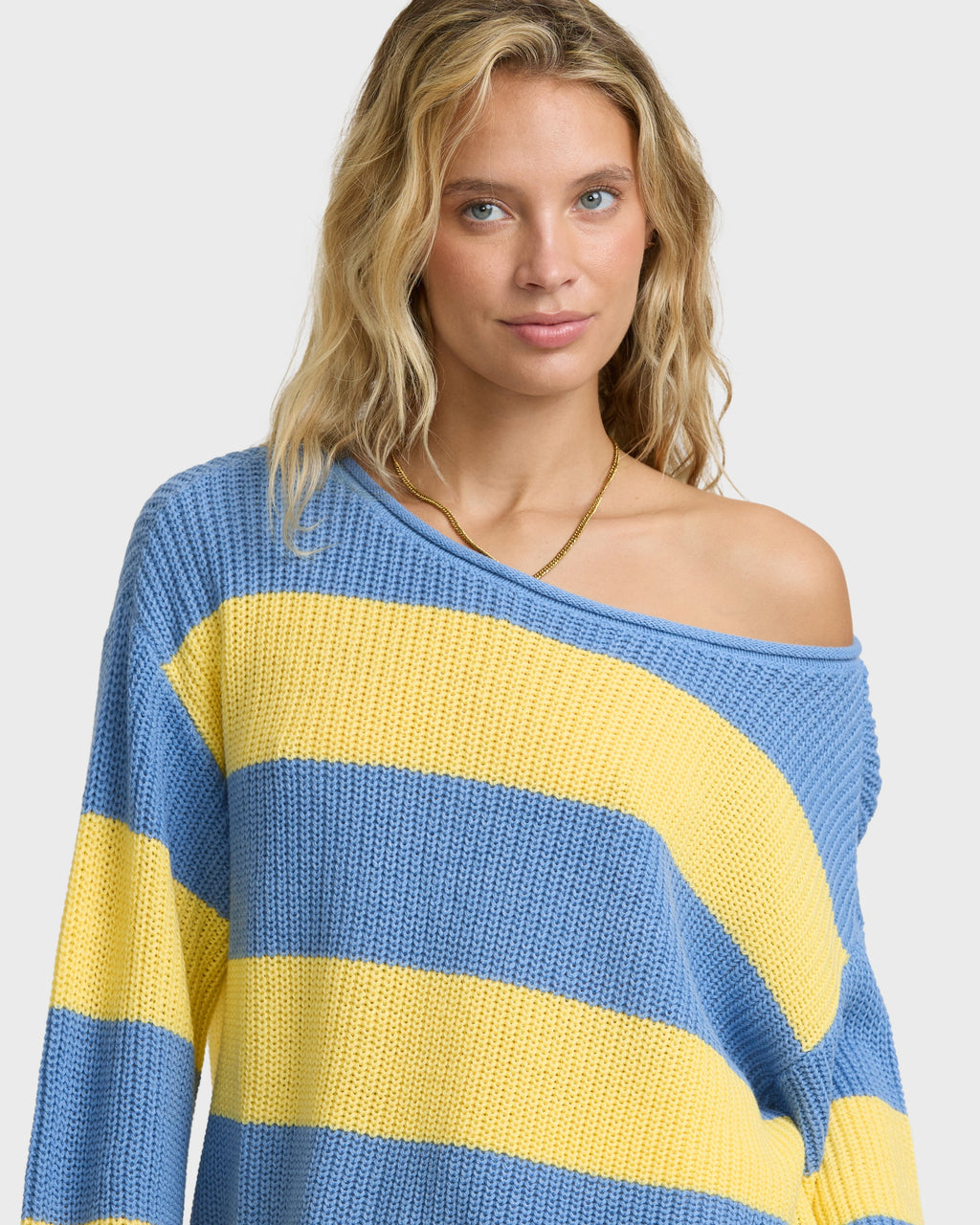 Seascape Off Shoulder Sweater - Sundress
