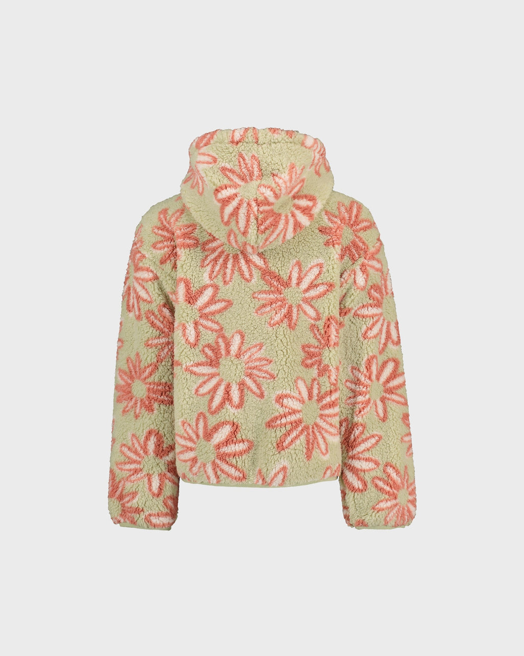 Girls Just In Time Half Zip Sherpa Hoodie