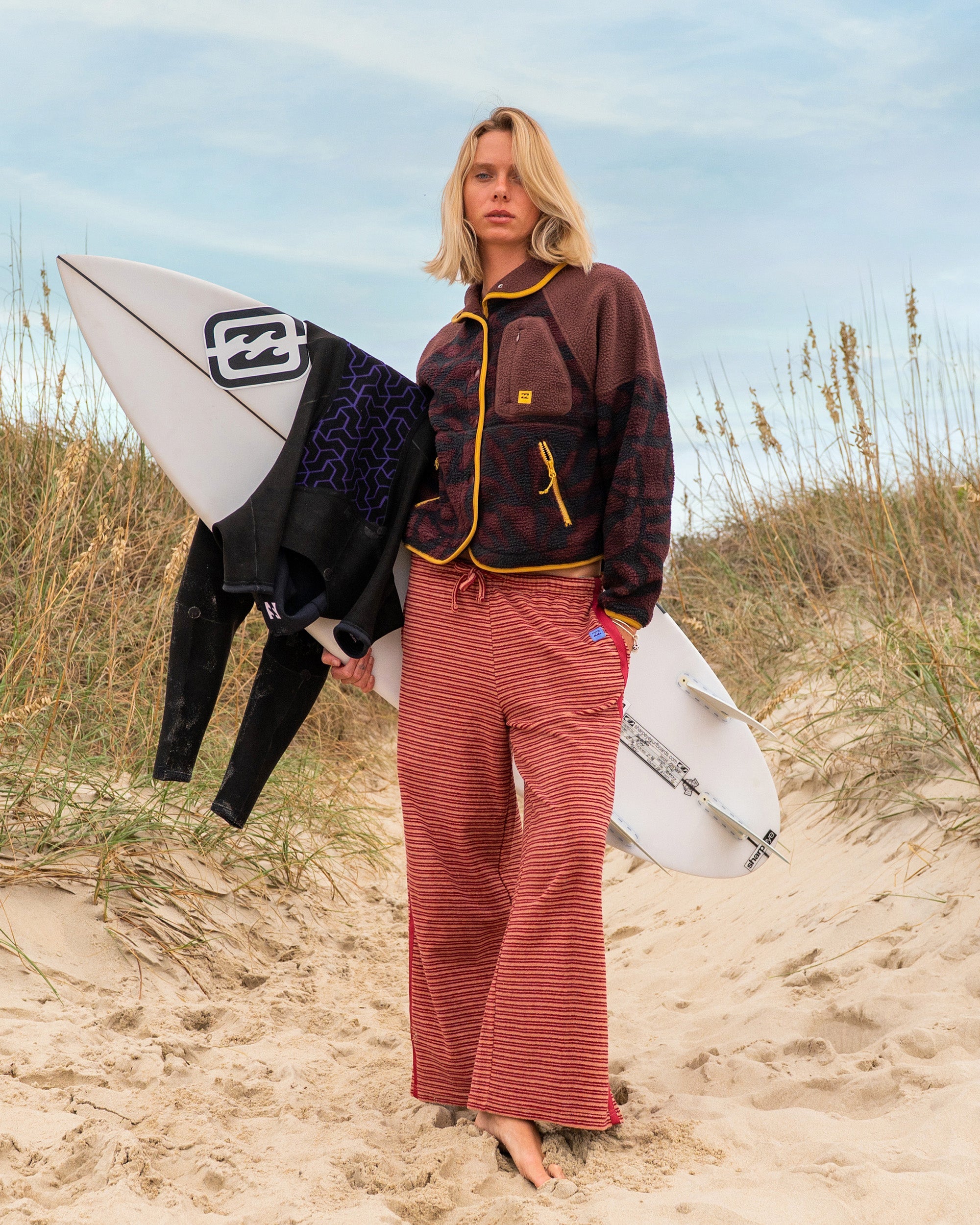 Date Palm Terry Pants - Rose Brown