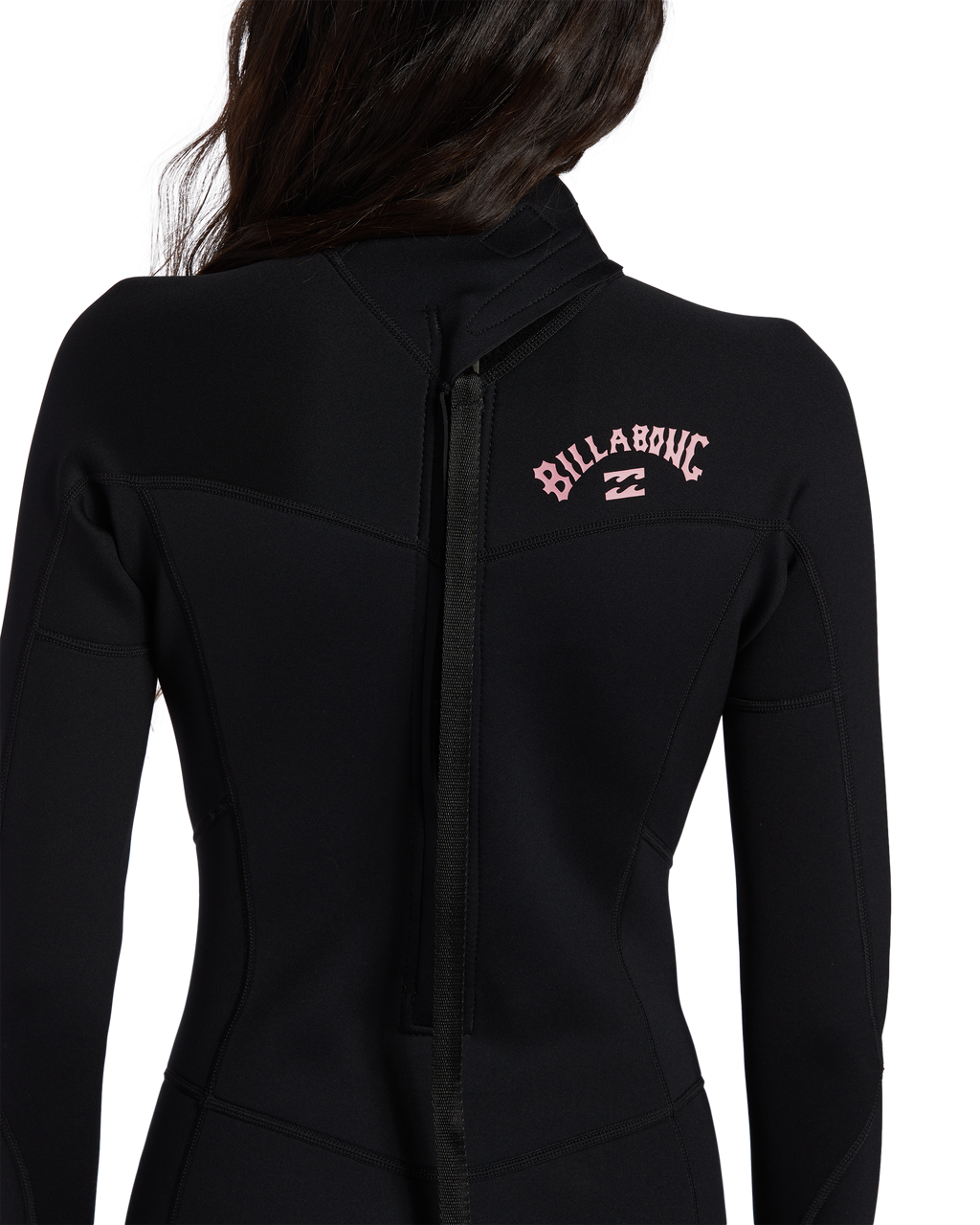 3/2mm Foil Flatlock Back Zip Wetsuit - Black